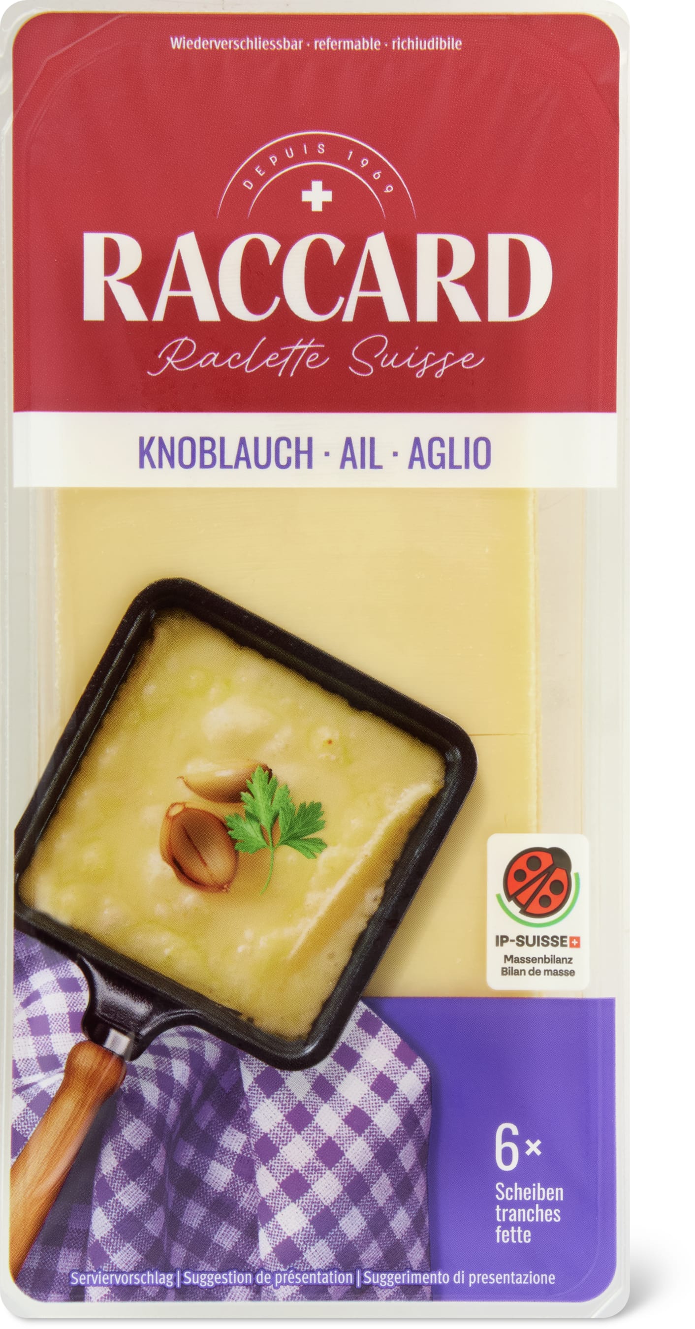 Raclette Scheiben Knoblauch